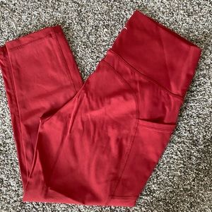 Zyia Red Pocket Brilliant Hi-Rise capri 20"